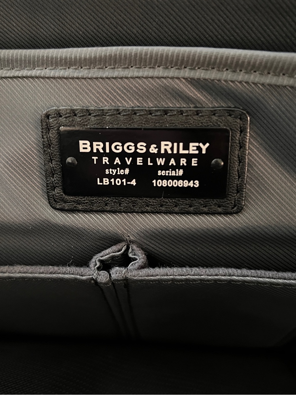 Briggs & Riley Black Travelware Laptop Briefcase